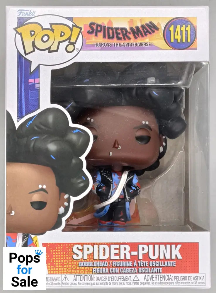 1411 Spider-Punk - Marvel Spiderman Across the Spider-verse Funko POP - Box Damaged