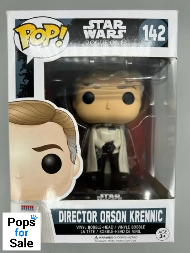 #142 Director Orson Krennic - Star Wars Rogue One Box Damaged Funko POP - PopsforSale.co.uk