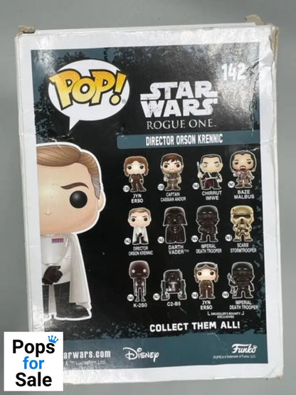 #142 Director Orson Krennic - Star Wars Rogue One Box Damaged Funko POP - PopsforSale.co.uk