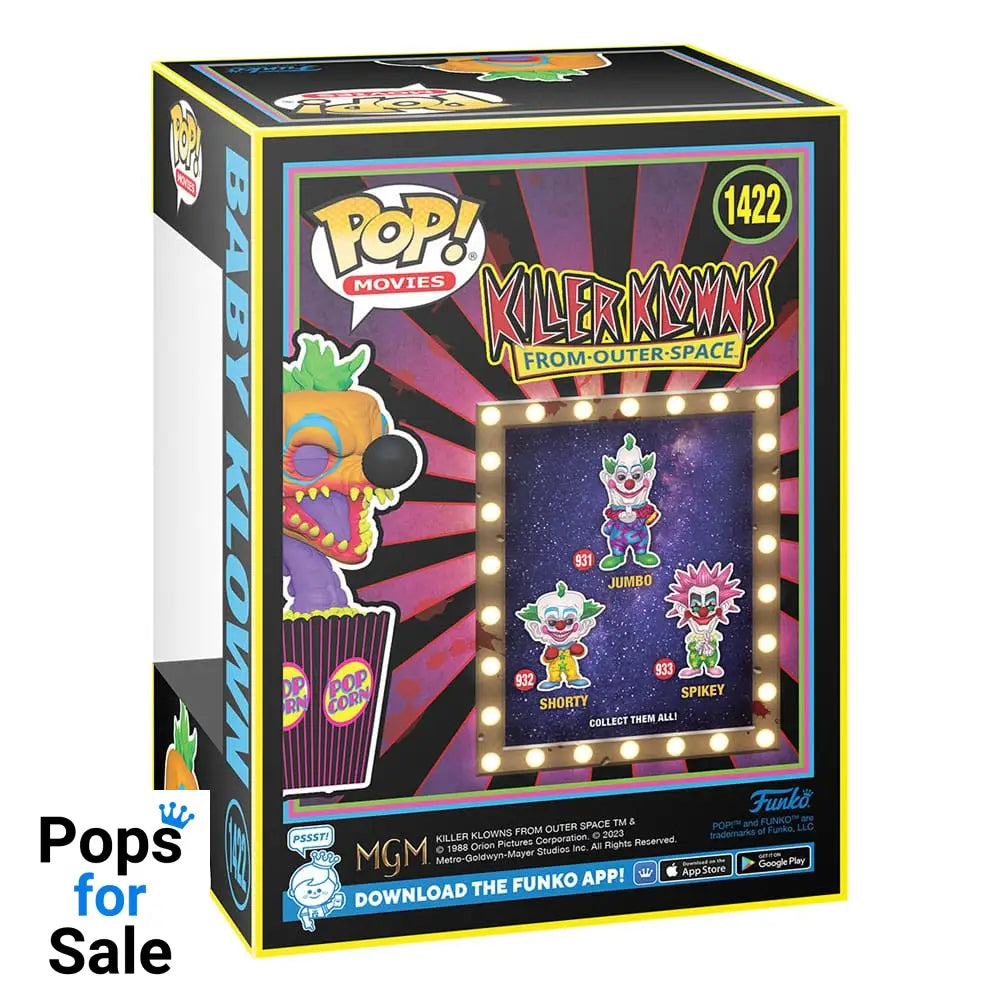 1422 Baby Klown (Blacklight) Killer Klowns From Outer Space - Horror Funko Pop Presale