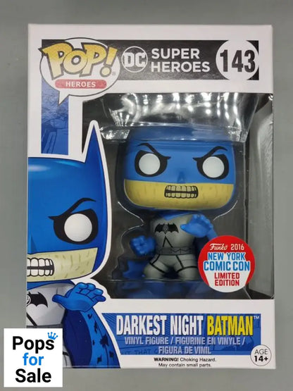 #143 Darkest Night Batman - DC Super Heroes - Box Damaged Funko POP - PopsforSale.co.uk