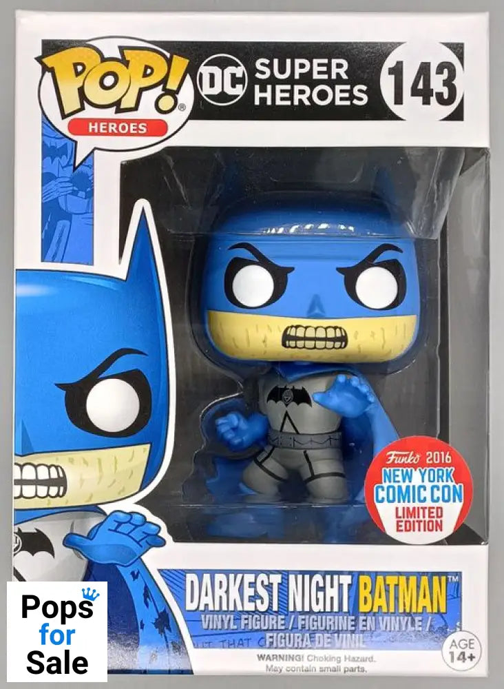 #143 Darkest Night Batman - DC Super Heroes Funko POP