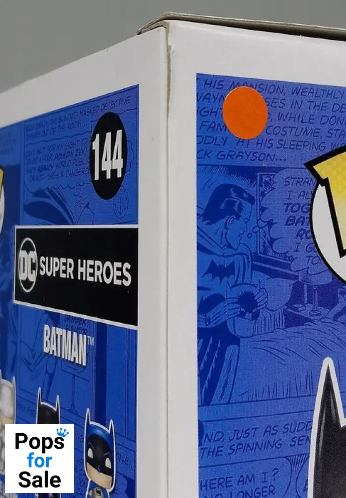 144 Batman (Classic Black) - DC Super Heroes - Funko POP - Box Damaged