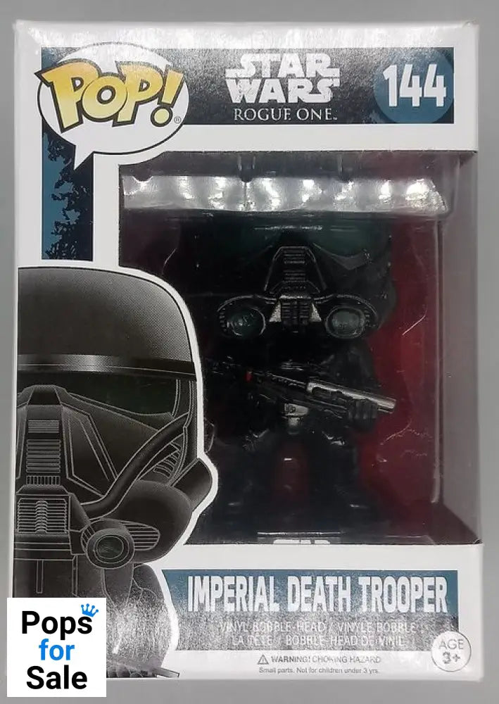 #144 Imperial Death Trooper - Star Wars Rogue One Box Damaged Funko POP - PopsforSale.co.uk