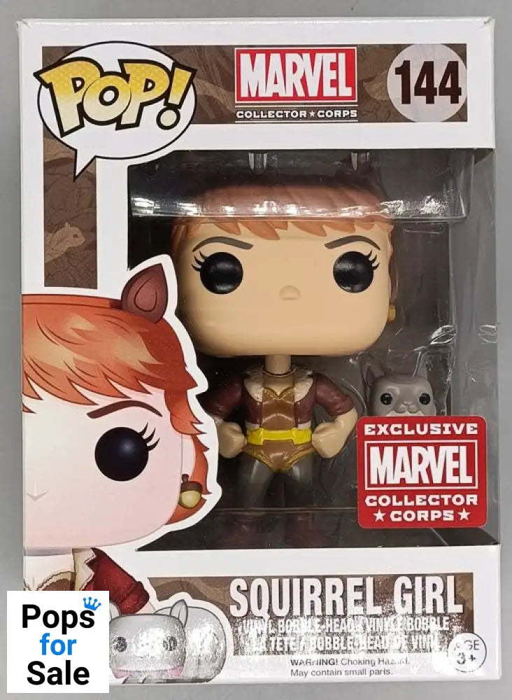 #144 Squirrel Girl - Marvel Collector Corps MCC - Box Damaged Funko POP - PopsforSale.co.uk