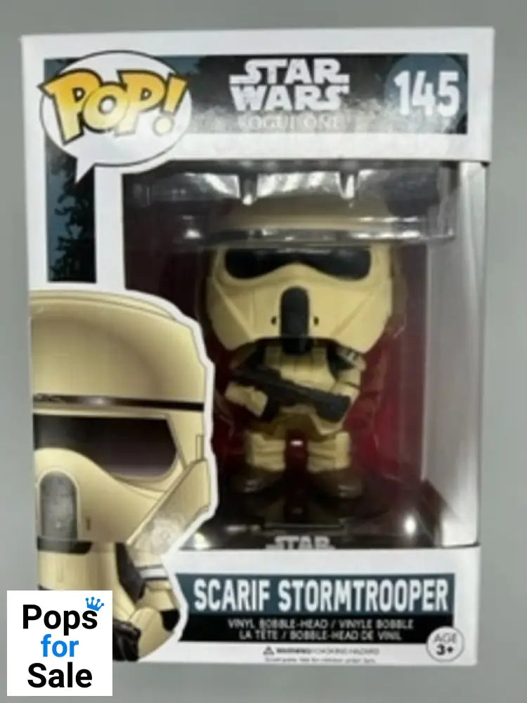 #145 Scarif Stormtrooper - Star Wars Rogue One - Box Damaged Funko POP - PopsforSale.co.uk