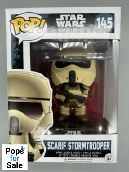 #145 Scarif Stormtrooper - Star Wars Rogue One - Box Damaged Funko POP