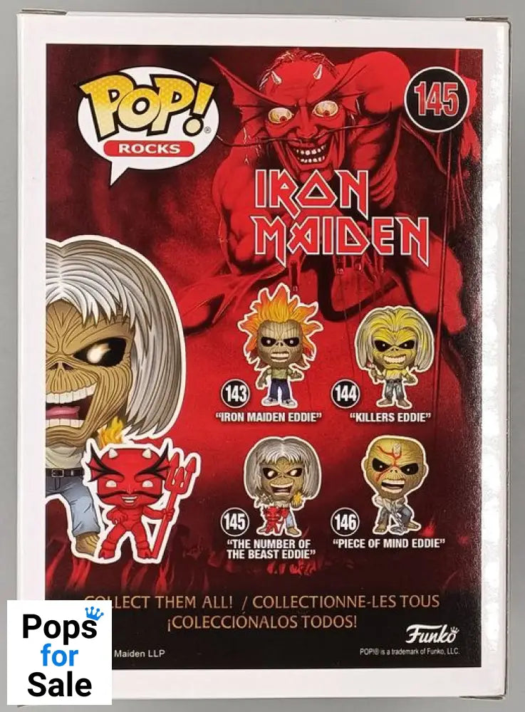 145 The Number of the Beast Eddie - Iron Maiden Funko POP - Box Damaged