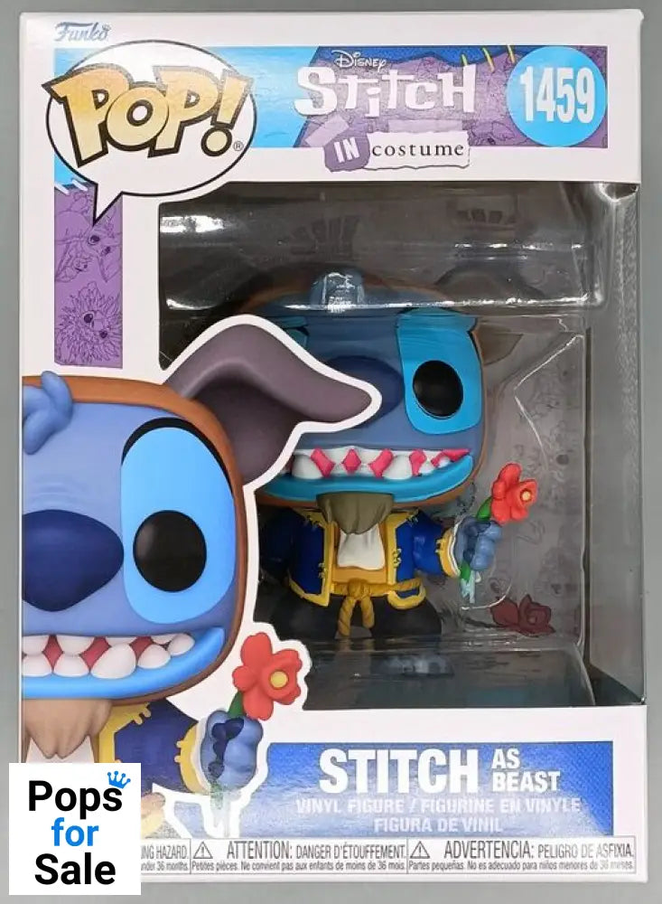 #1459 Stitch (as The Beast) Disney Lilo & Stitch / Beauty & The Beast Funko POP 