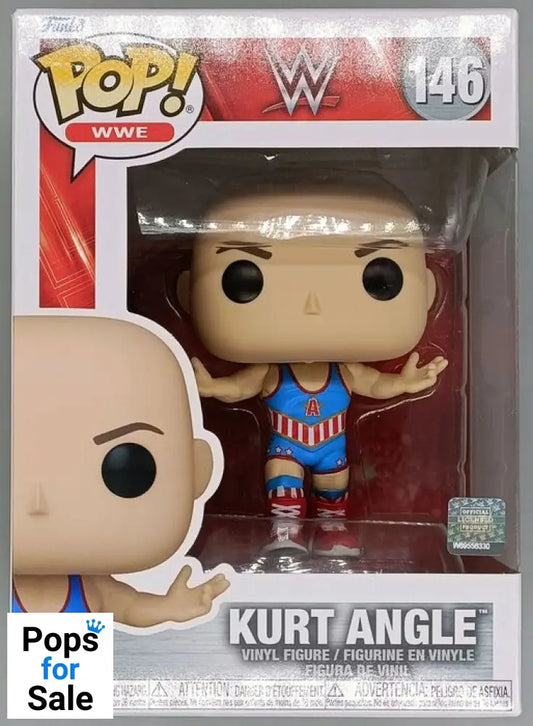 146 Kurt Angle - WWE - New Funko POP with Protector