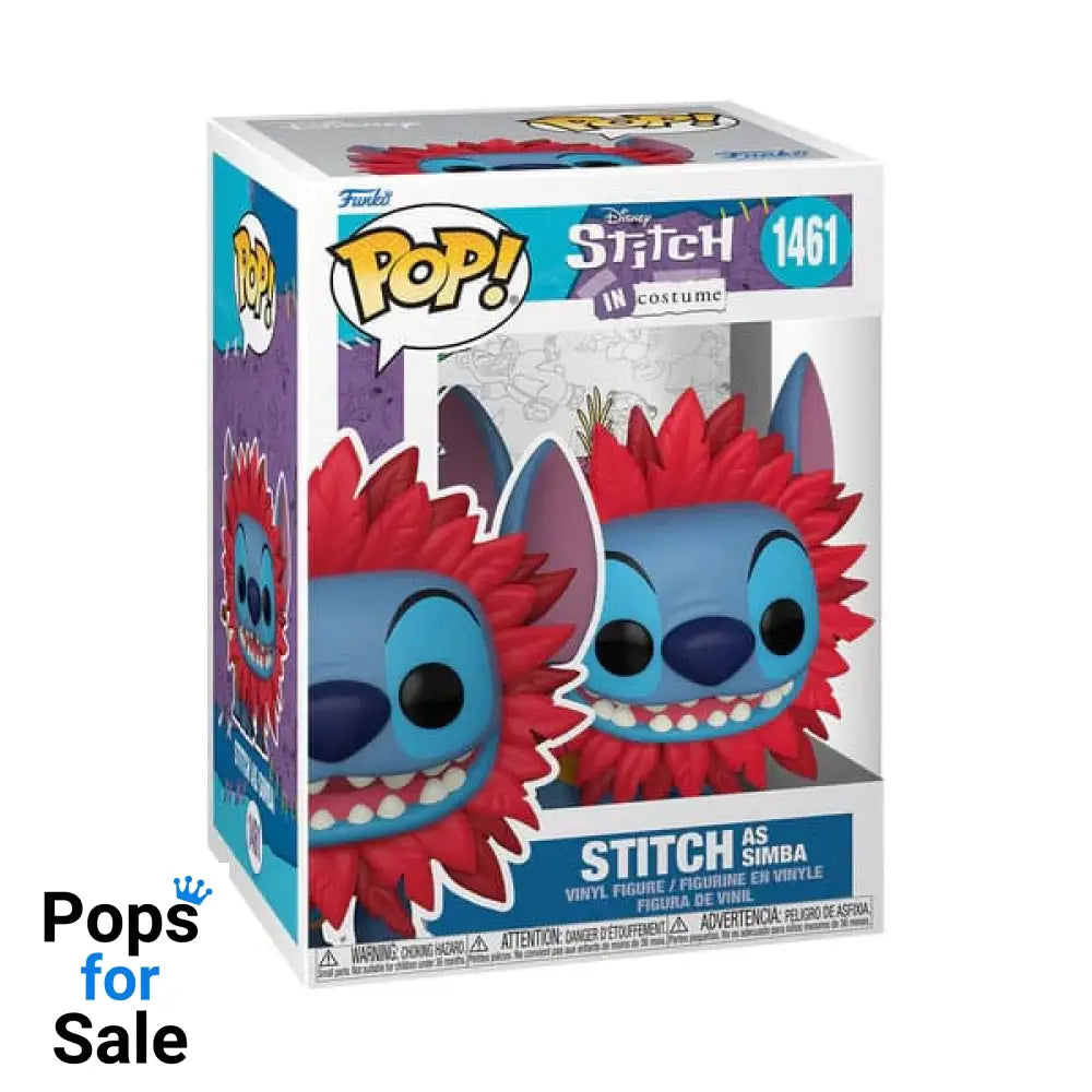 #1461 Stitch (as Simba) Disney Lilo & Stitch - Lion King Funko POP 