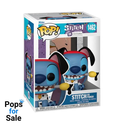 #1462 Stitch (as Pongo) Disney Lilo & Stitch 101 Dalmations Funko POP 