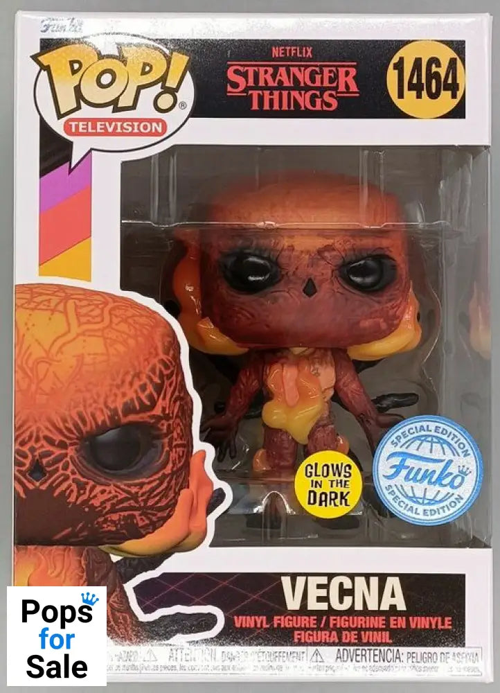 1464 Vecna (Glow) - Stranger Things Funko POP - Brand New