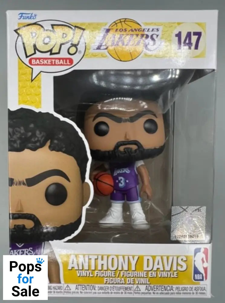 #147 Anthony Davis (City Edition) - NBA LA Lakers Funko POP - PopsforSale.co.uk