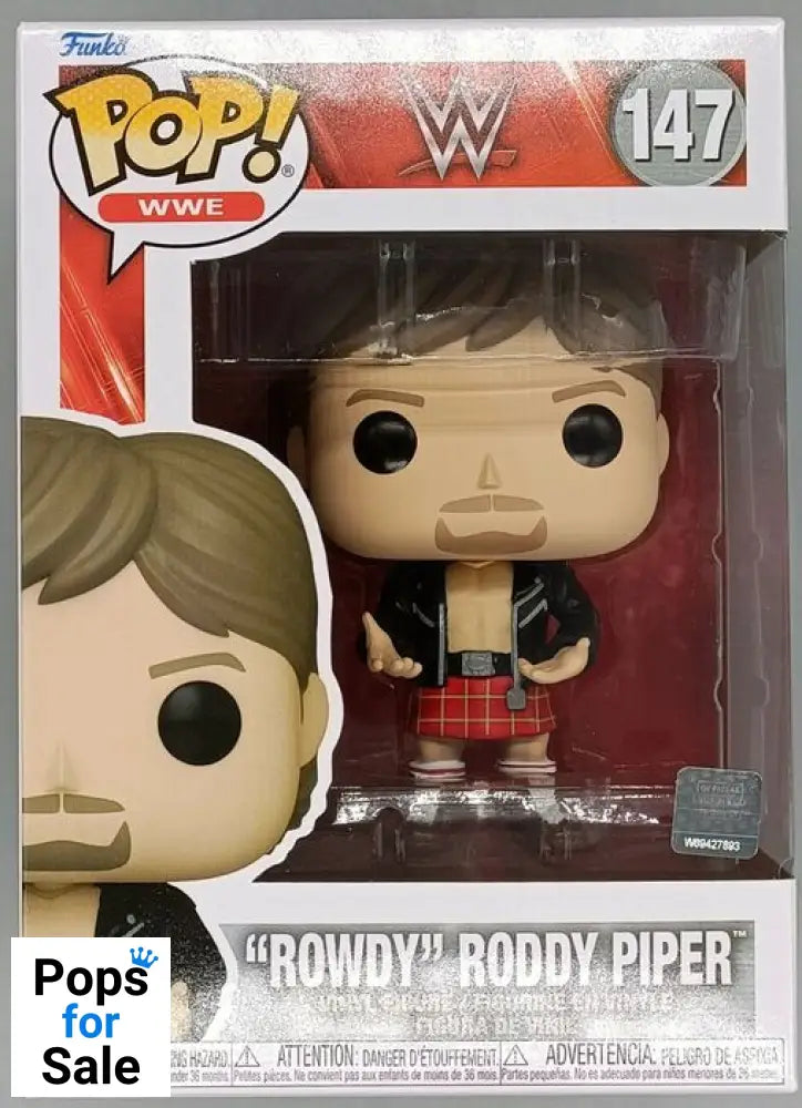 147 Rowdy Roddy Piper - WWE Funko POP - Brand New