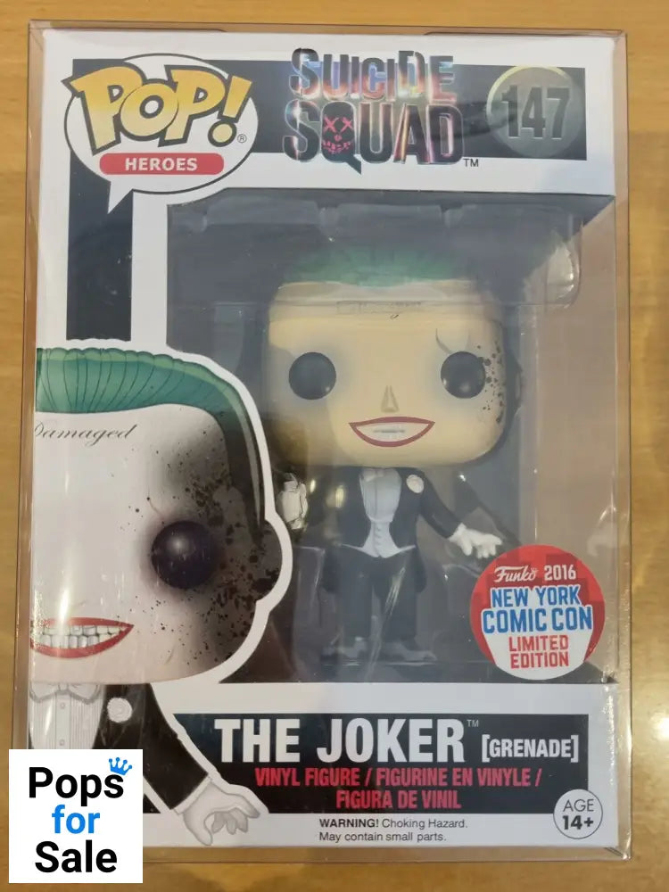 #147 The Joker (Grenade) - Suicide Squad - 2016 Con Funko POP - PopsforSale.co.uk