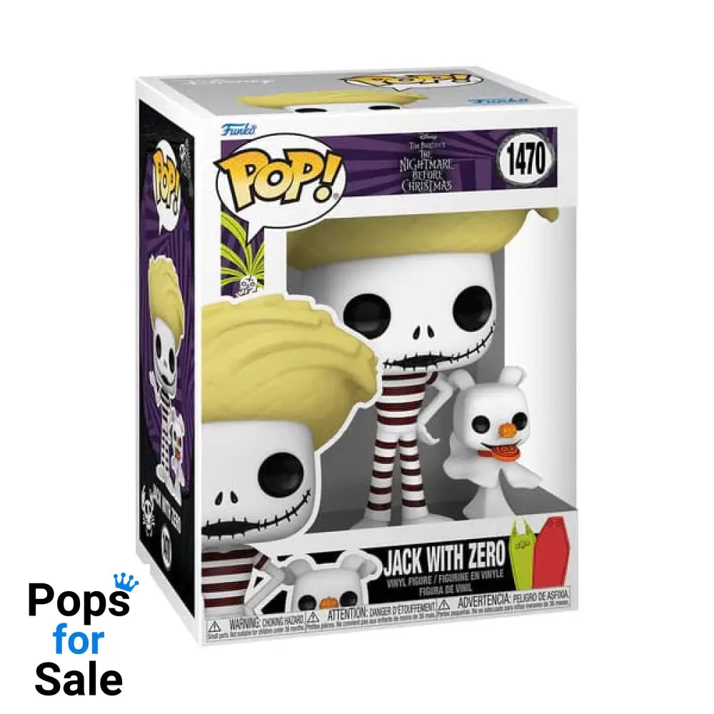 #1470 Jack with Zero (Beach) Disney The Nightmare before Christmas Funko POP Preorder - PopsforSale.co.uk