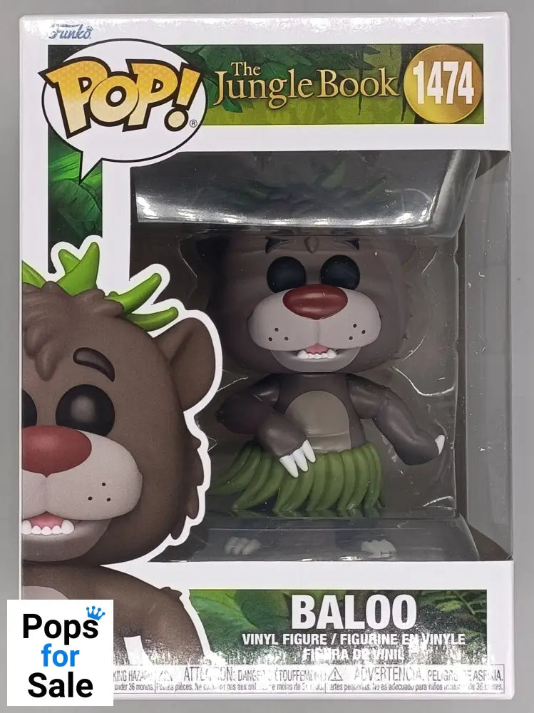 1474 Baloo - Disney The Jungle Book Funko POP - Brand New