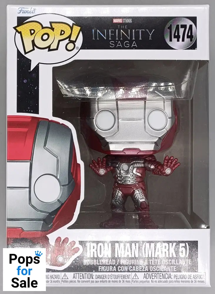 1474 Iron Man (Mark 5) - Marvel Infinity Saga Funko POP - Brand New