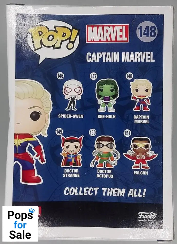 #148 Captain Marvel - Marvel - Box Damaged Funko POP