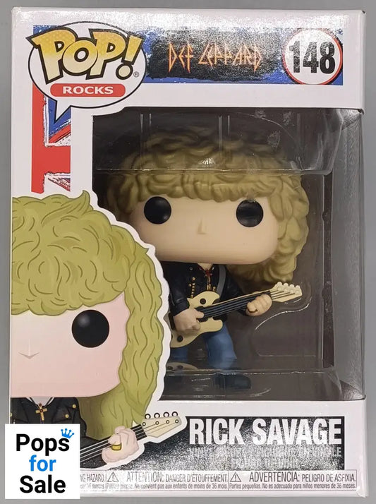 148 Rick Savage - Def Leppard - Box Damaged Funko POP