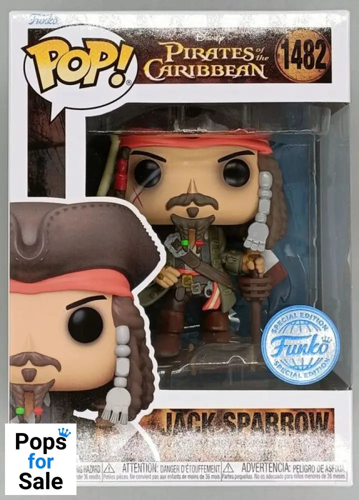 1482 Jack Sparrow - Disney Pirates of the Caribbean Funko POP - Brand New