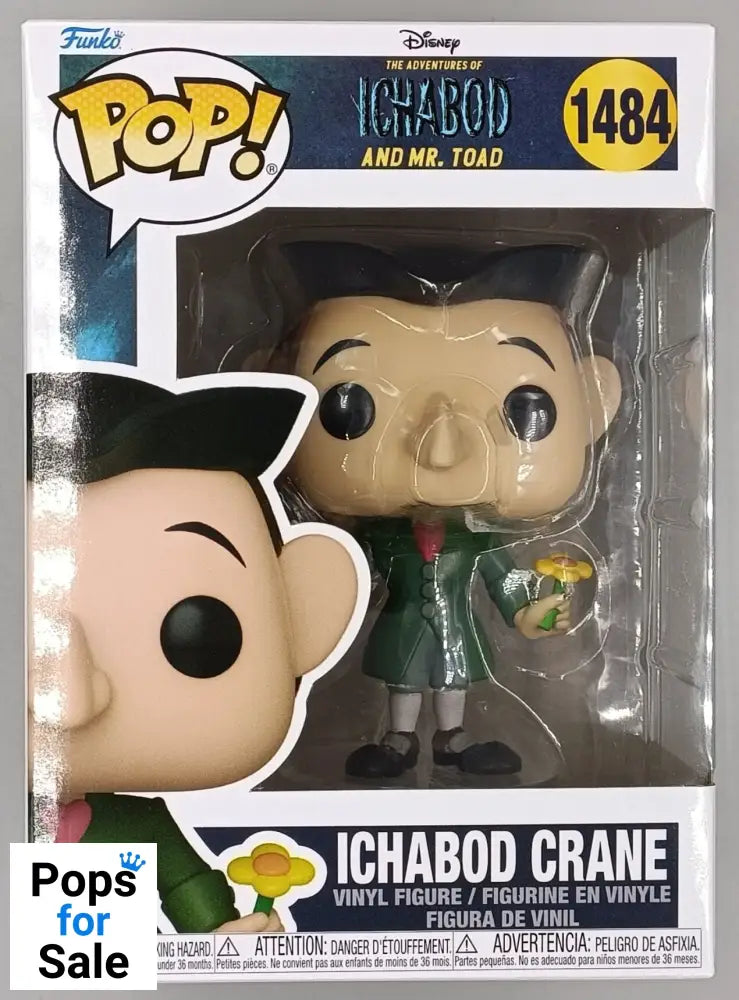 1484 Ichabod Crane - Disney Adventures of Ichabod & Mr Toad Funko POP - Brand New