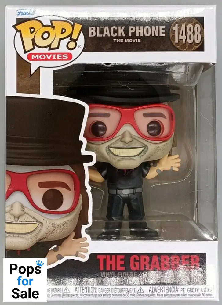 #1488 The Grabber - Black Phone - Horror - Brand New Funko POP in Protector - PopsforSale.co.uk