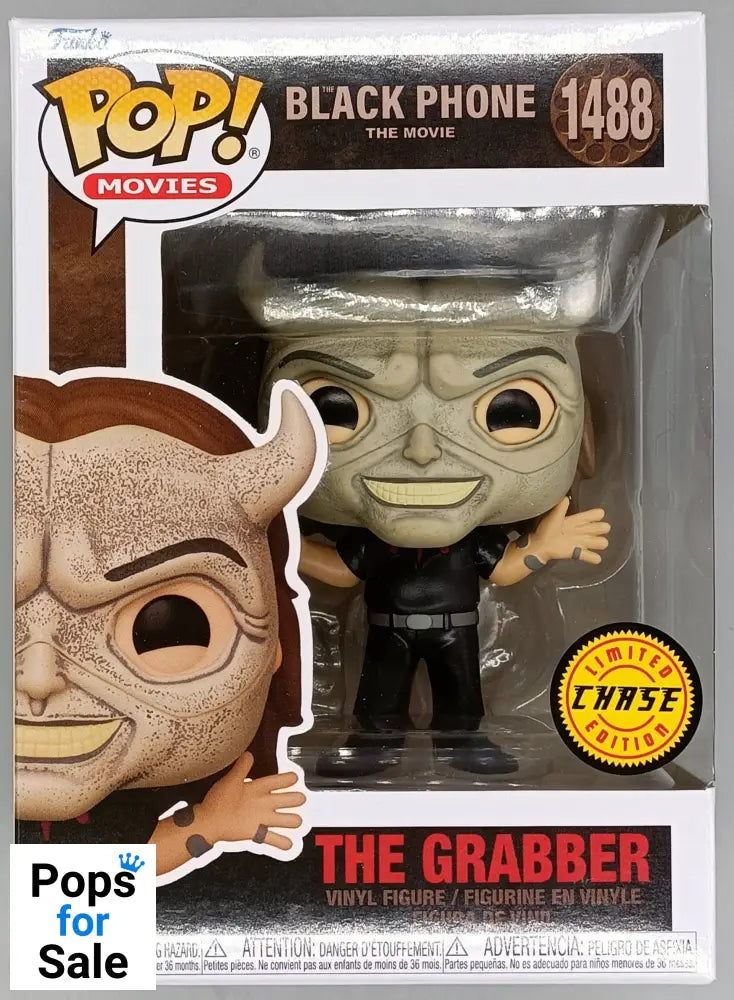 #1488 The Grabber - Chase Edition - Black Phone - Horror - Brand New Funko POP in Protector