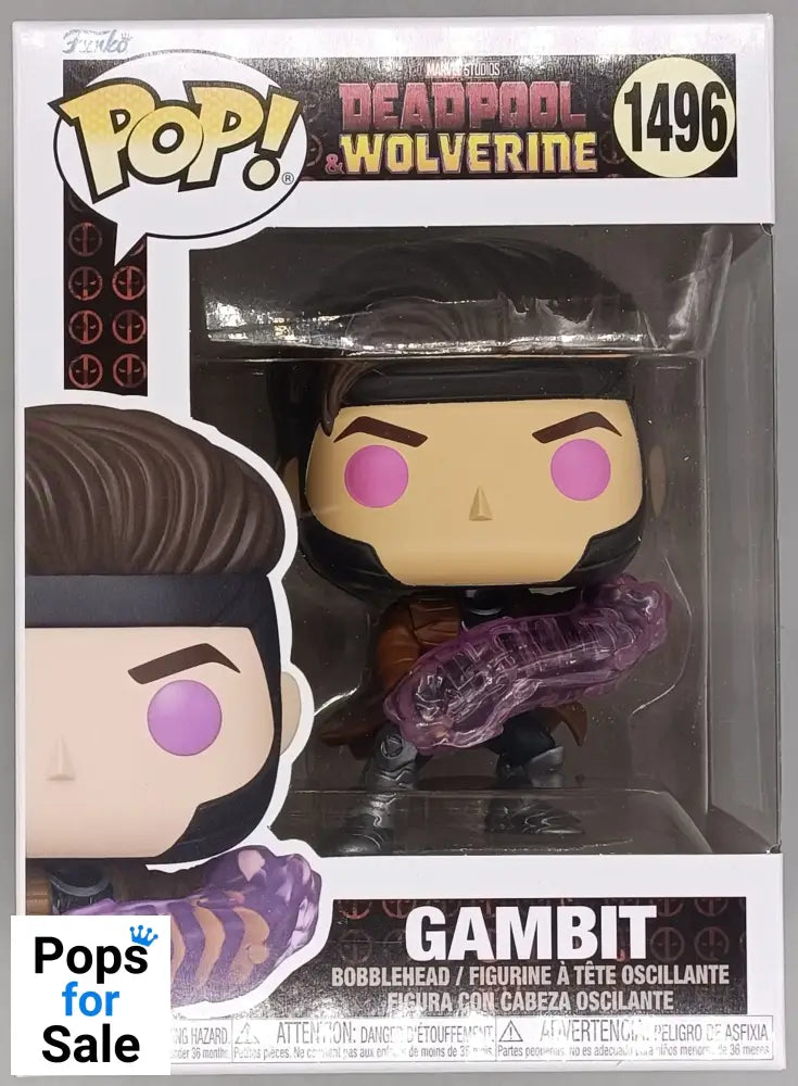1496 Gambit - Marvel Deadpool & Wolverine Funko POP - Brand New