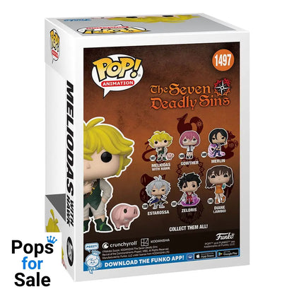 1497 Meliodas w/Hawk - The Seven Deadly Sins - Brand New Funko POP