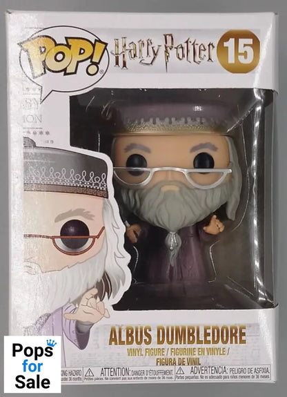 #15 Albus Dumbledore (w/ Wand) - Harry Potter Box Damaged Funko POP