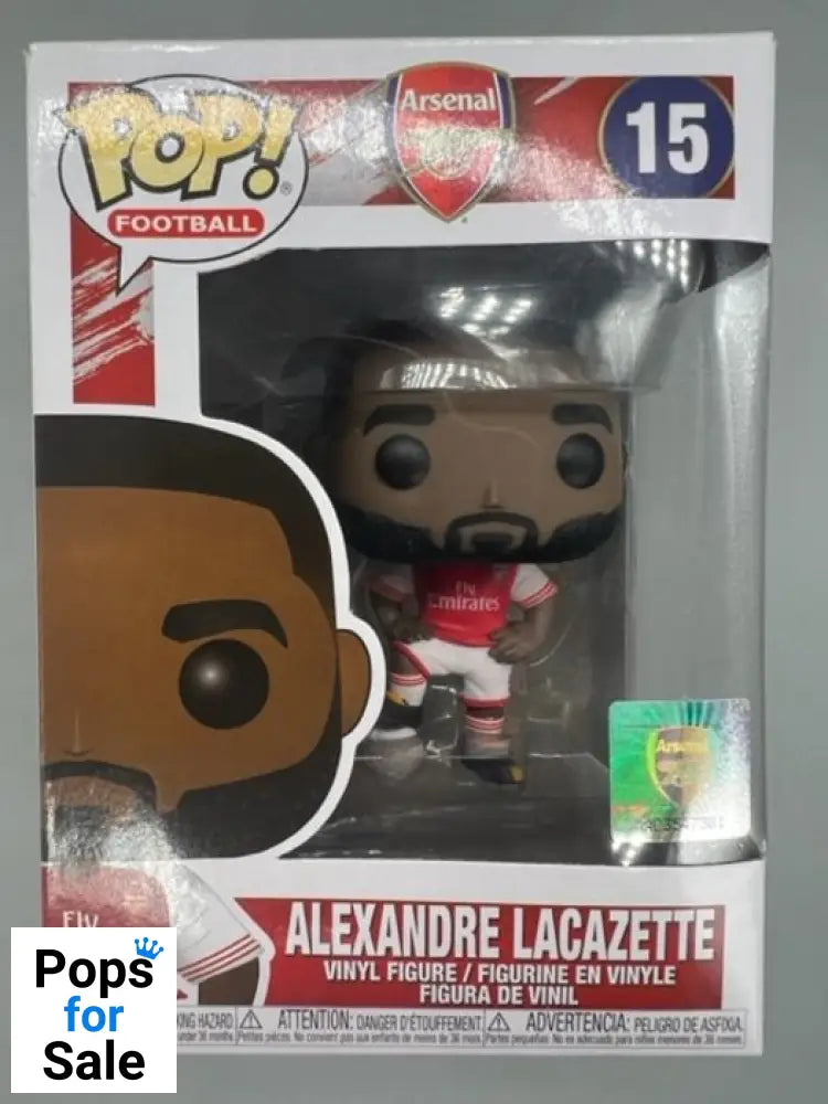 #15 Alexandre Lacazette - Arsenal FC - Box Damaged Funko POP - PopsforSale.co.uk