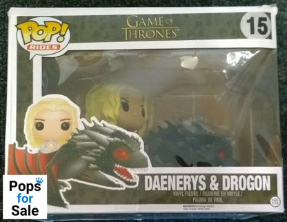 15 Daenerys & Drogon - Rides - Game of Thrones - Funko POP - Box Damaged