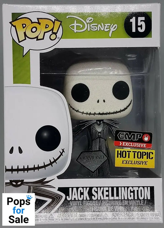 #15 Jack Skellington - Diamond Nightmare Before Christmas Funko POP - PopsforSale.co.uk