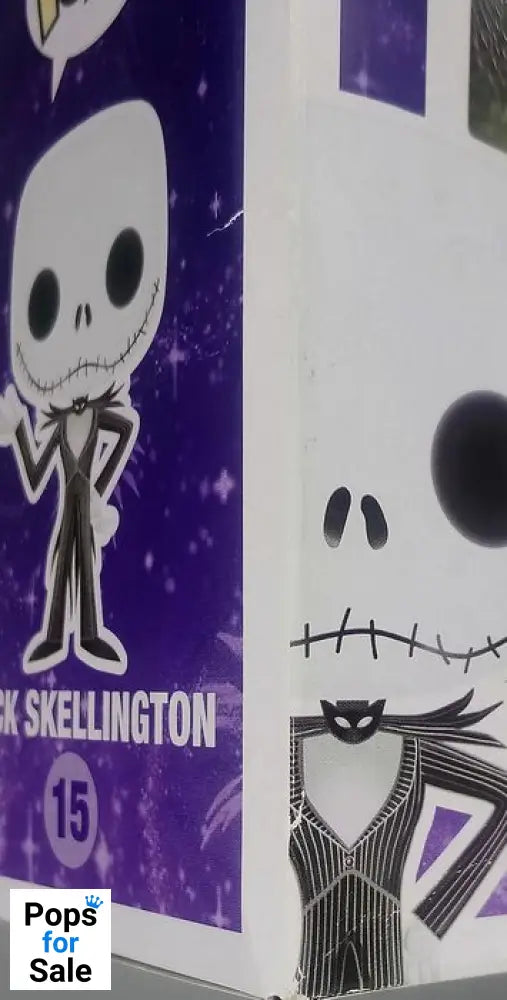 15 Jack Skellington  Disney Nightmare Before Christmas Funko POP - Box Damaged