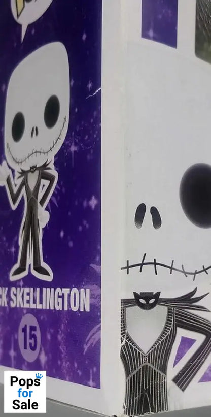 15 Jack Skellington  Disney Nightmare Before Christmas Funko POP - Box Damaged