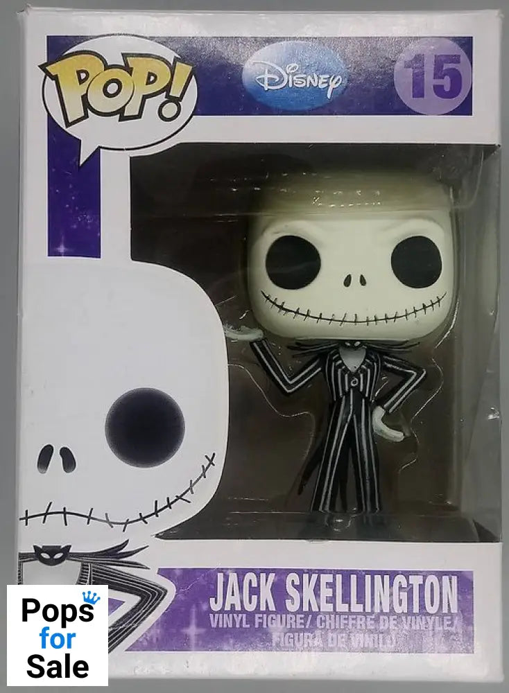 15 Jack Skellington  Disney Nightmare Before Christmas Funko POP - Box Damaged