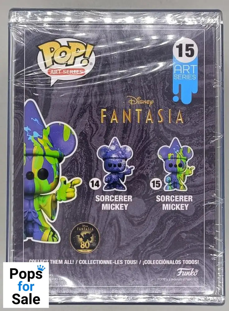 #15 Sorcerer Mickey (#2) - Art Series - Fantasia 80th - NEW Funko POP - PopsforSale.co.uk