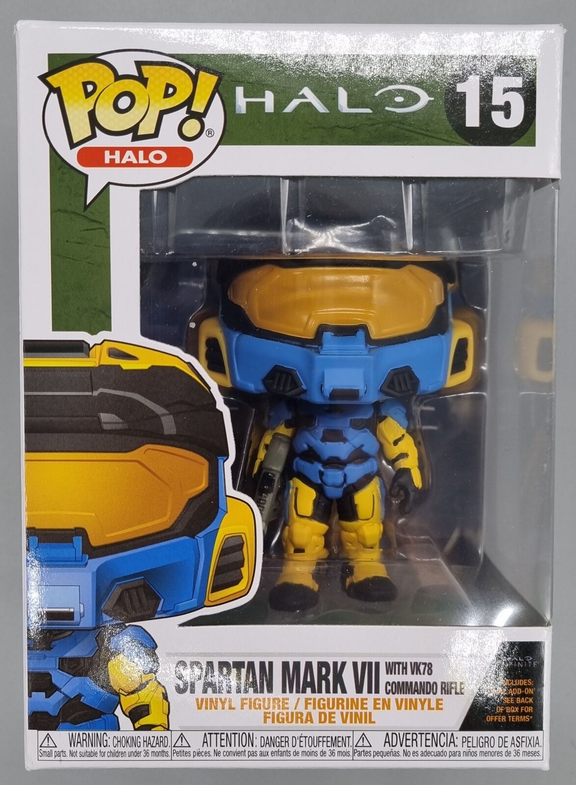 #15 Spartan Mark VII (with VK78 Rifle in Funko Deco) Halo Funko POP - PopsforSale.co.uk
