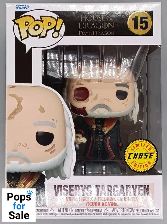 15 Viserys Targaryen - Chase - House of the Dragon Funko POP - Brand New