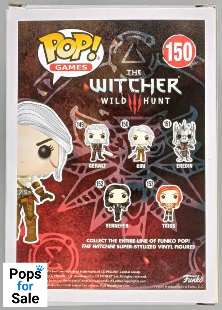 #150 Ciri - The Witcher 3 Wild Hunt - Box Damaged Funko POP