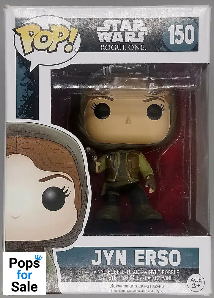 #150 Jyn Erso (Hood) - Star Wars Rogue One - Box Damaged Funko POP - PopsforSale.co.uk