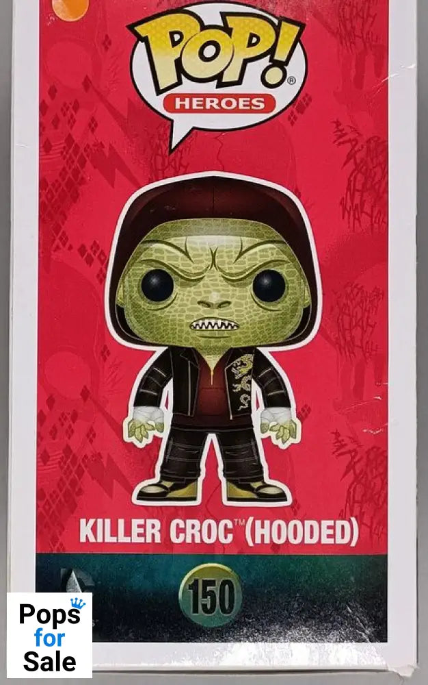 #150 Killer Croc (Hooded) - DC Suicide Squad - Box Damaged Funko POP - PopsforSale.co.uk