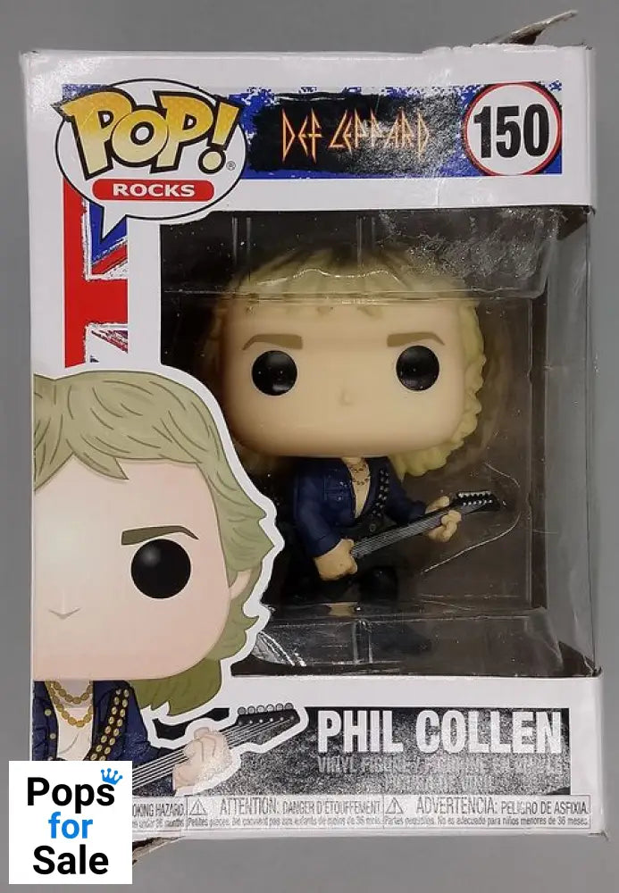 #150 Phil Collen - Def Leppard - Box Damaged Funko POP - PopsforSale.co.uk