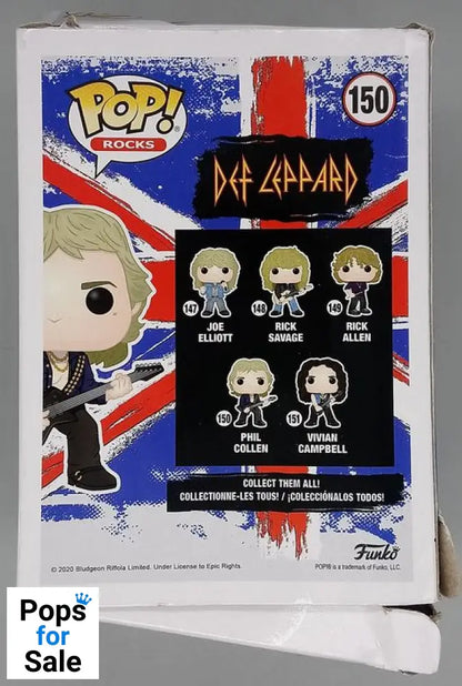 #150 Phil Collen - Def Leppard - Box Damaged Funko POP