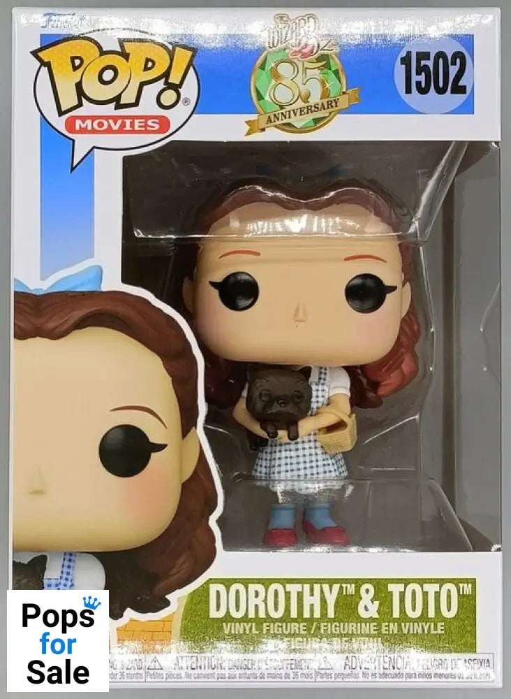 #1502 Dorothy and Toto - Wizard of Oz 85th Anniversary Funko POP