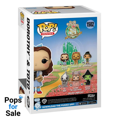 #1502 Dorothy and Toto - Wizard of Oz 85th Anniversary - New Funko POP - PopsforSale.co.uk