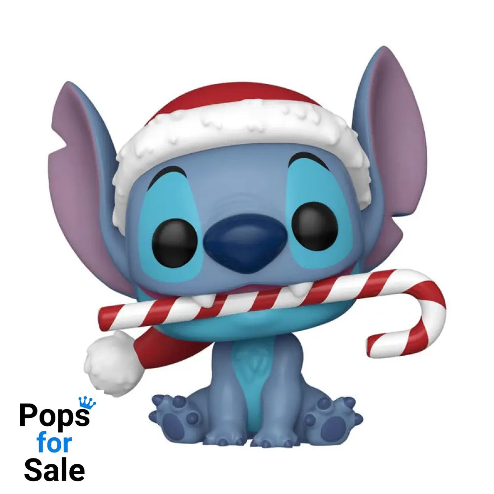 1502 Stitch With Candy Cane - Disney Lilo & Holiday Funko Pop Preorder