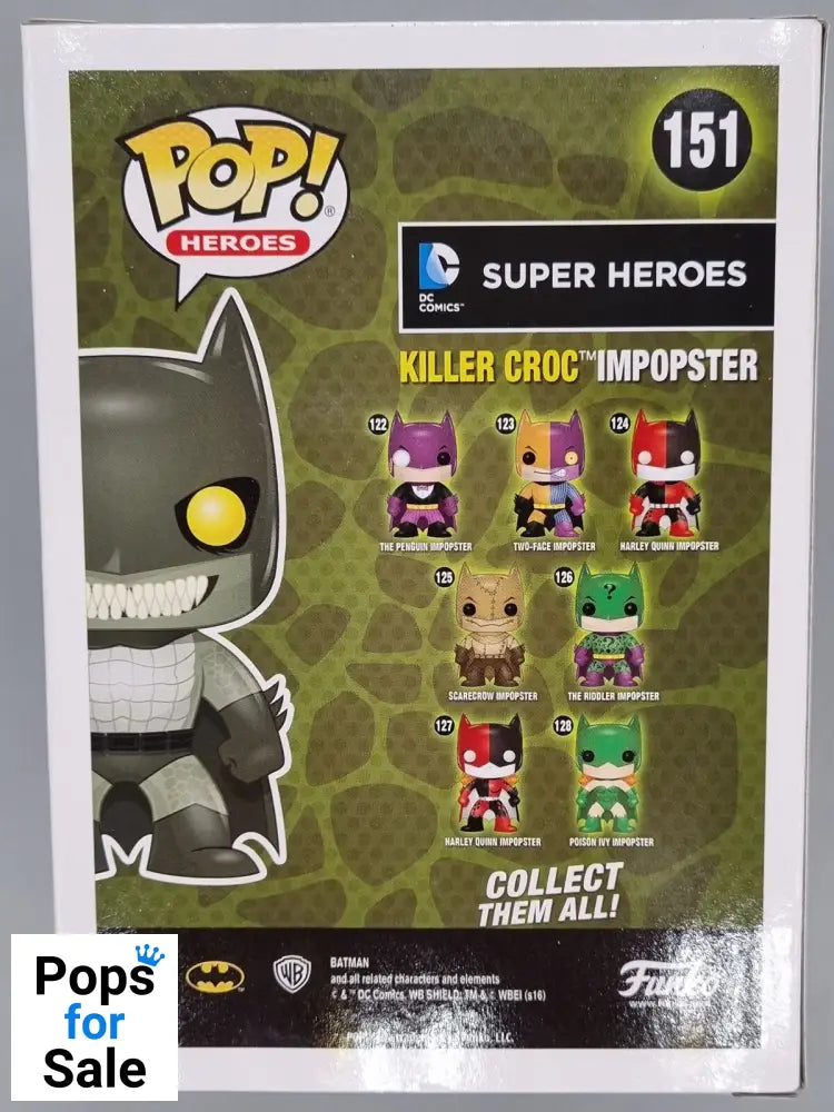 #151 Killer Croc Impopster - DC Pop Heroes Funko POP - PopsforSale.co.uk